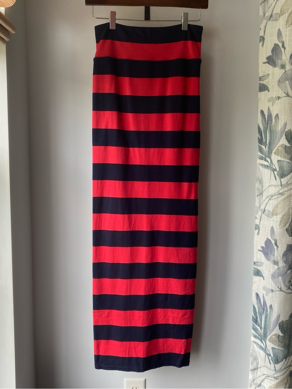 Free People Convertible Striped maxi dress and  skirt - Navy and red - XS